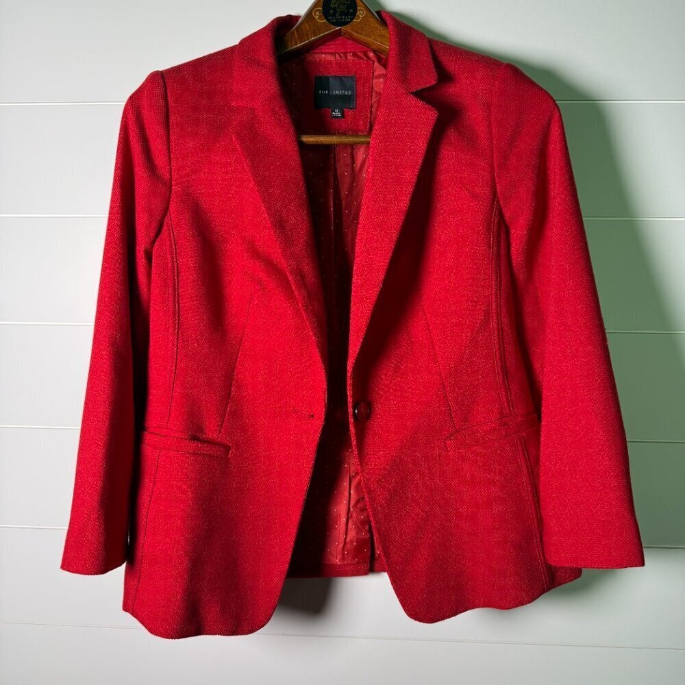 The Limited Red Blazer Sz Medium
